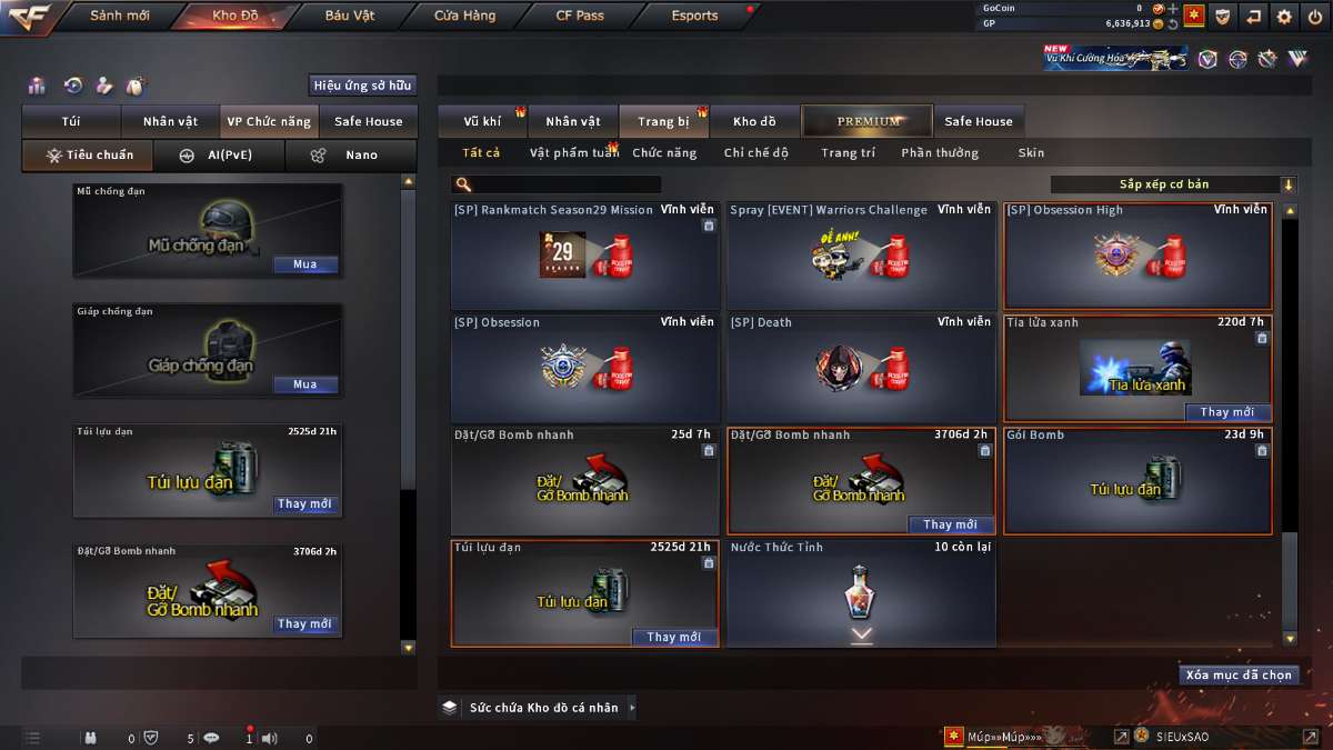 shop acc cf uy tin gia re